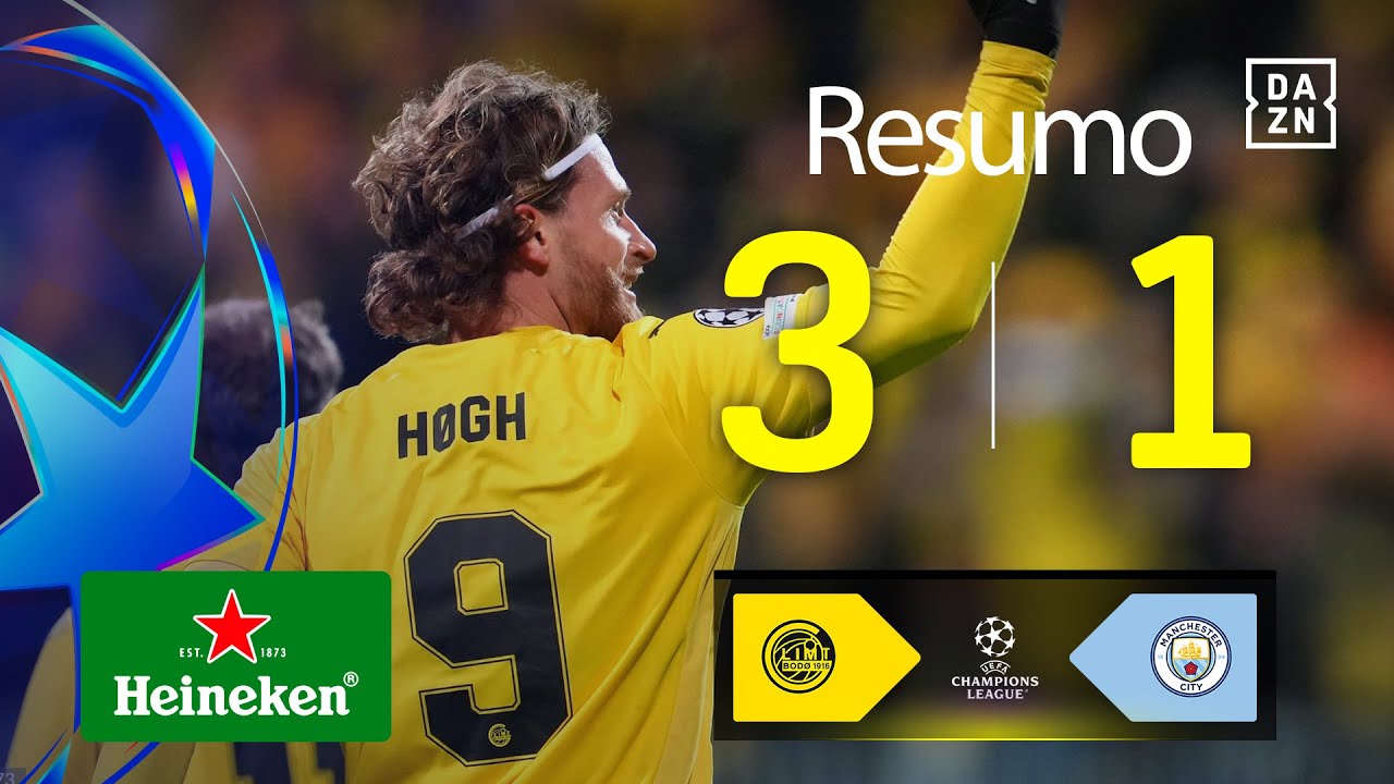 Resumo | Bod&oslash;/Glimt 3-1 Man City | Champions League 25/26