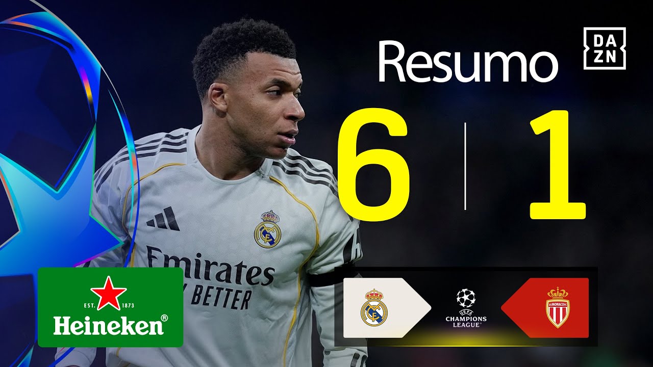 Resumo | Real Madrid 6-1 Monaco | Champions League 25/26