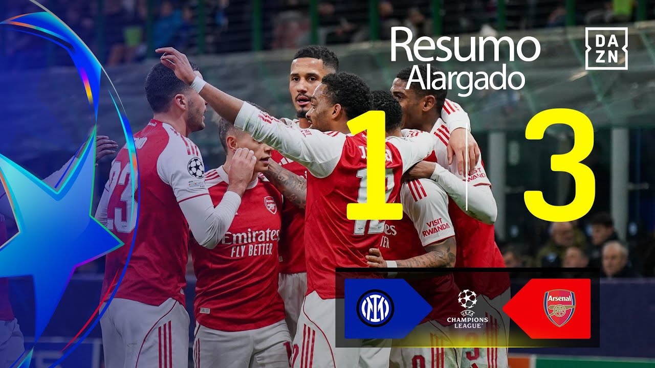 Resumo alargado | Inter 1-3 Arsenal | Champions League 25/26