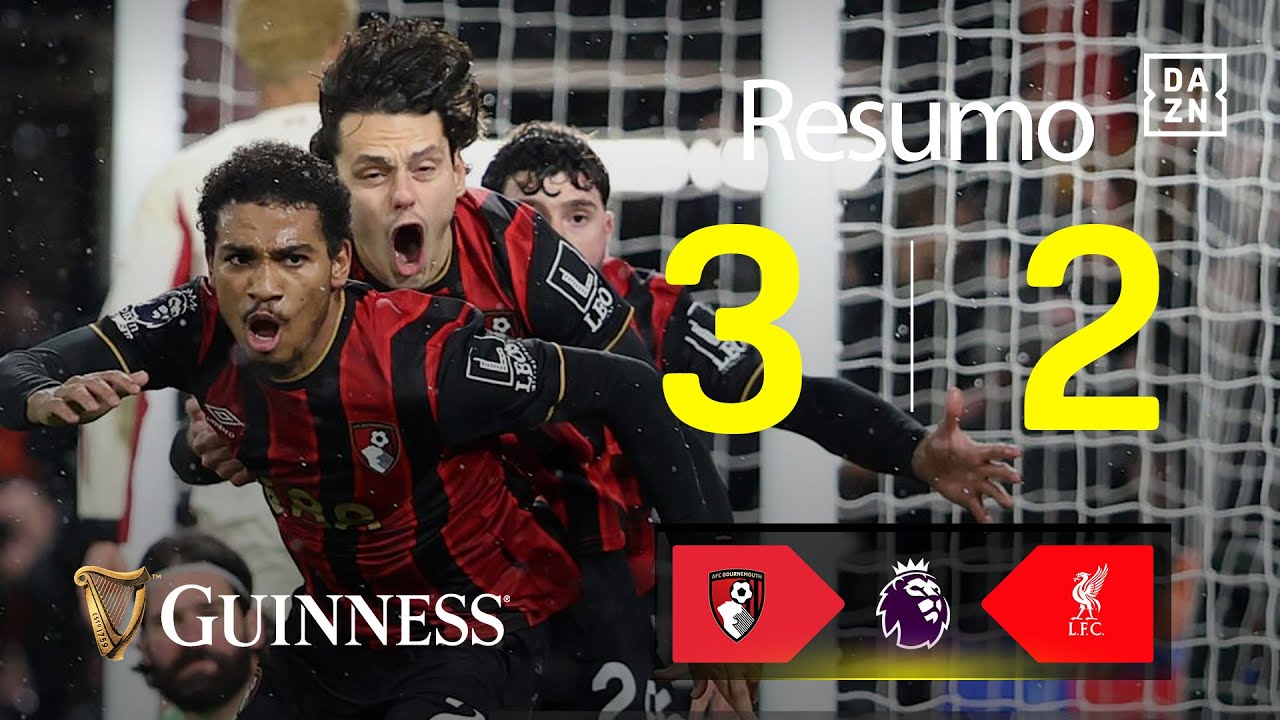 Resumo | Bournemouth 3-2 Liverpool | Premier League 25/26