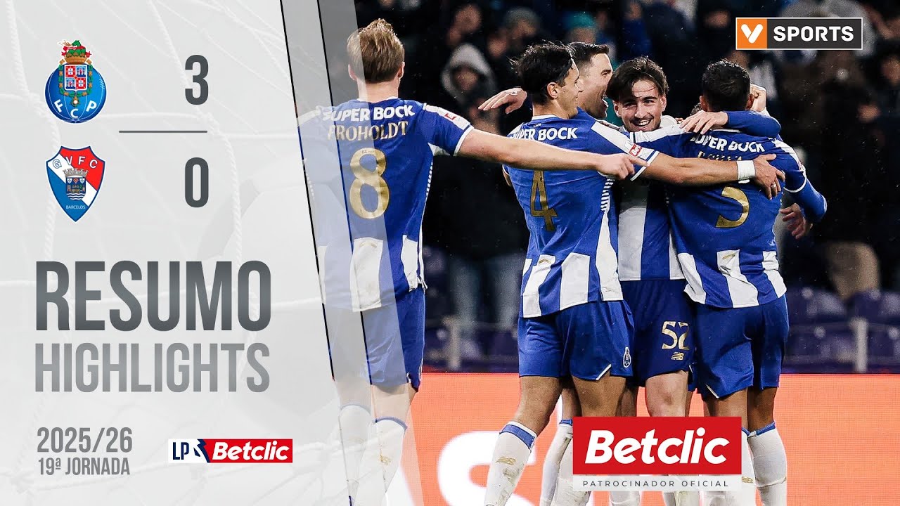 Resumo: FC Porto 3-0 Gil Vicente (Liga 25/26 #19) | CA Notícias | Canal Alternativo de Notícias Resumo: FC Porto 3-0 Gil Vicente (Liga 25/26 #19)