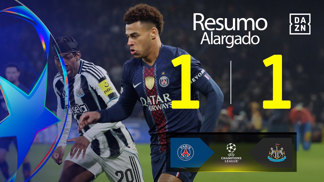 Resumo alargado | PSG 1-1 Newcastle | Champions League 25/26