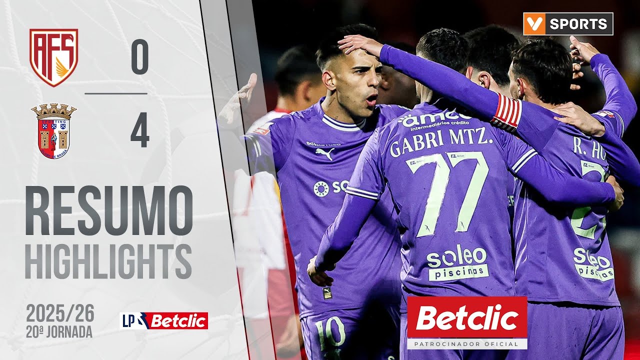 Resumo: AVS 0-4 Braga (Liga 25/26 #20)