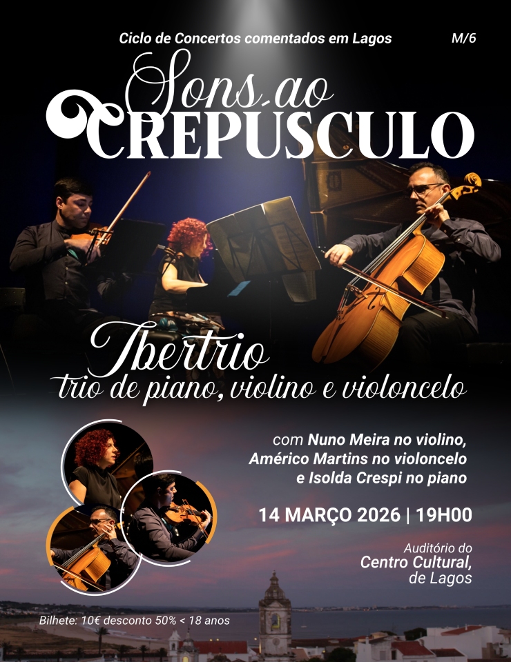 CONCERTO COM IBERTRIO – PIANO,VIOLINO E VIOLONCELO