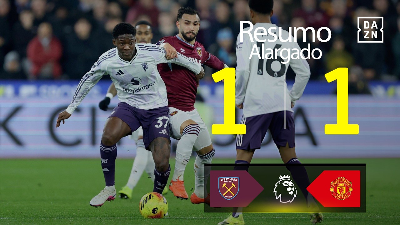 Resumo alargado | West Ham 1-1 Man United | Premier League 25/26