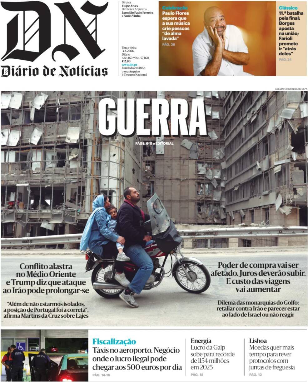 capa Diário de Notícias