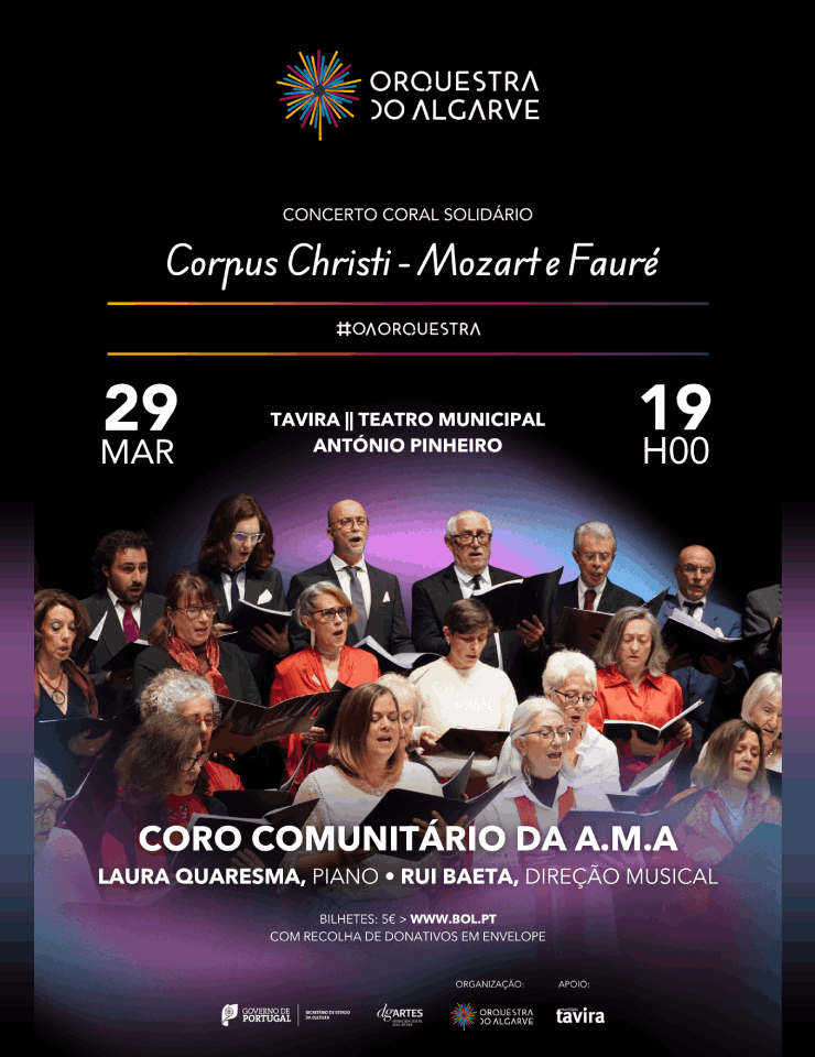 Concerto Coral Solid&aacute;rio | Corpus Christi – Mozart e Faur&eacute;