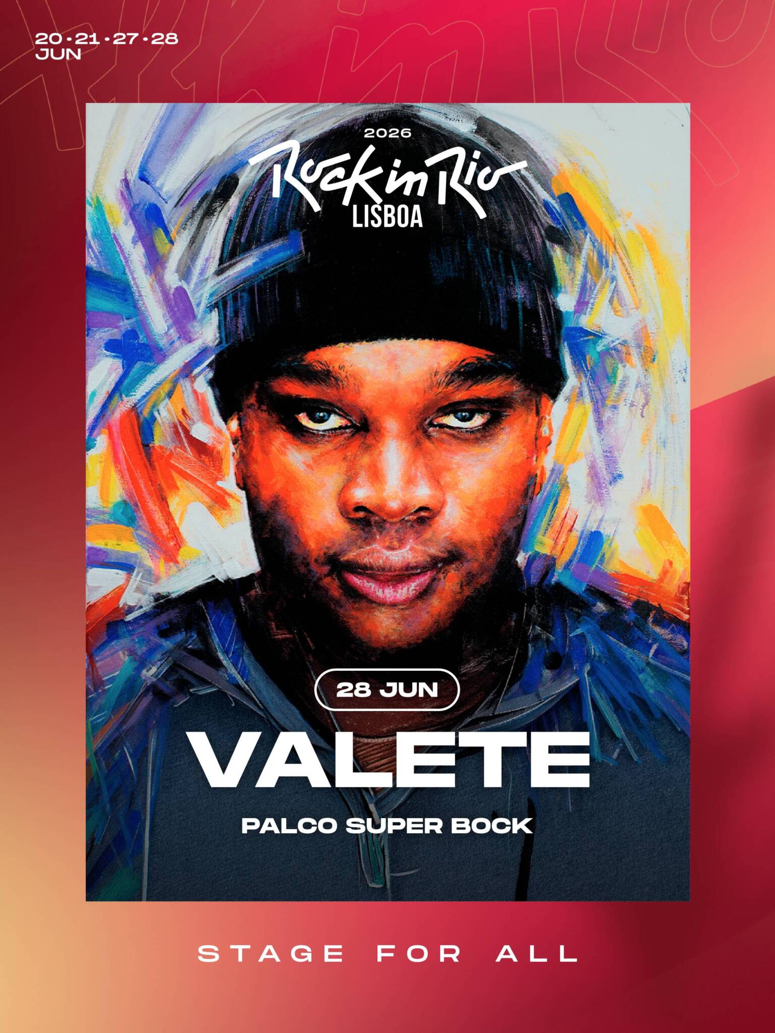Valete confirmado no Rock in Rio Lisboa para dia 28 de Junho